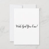1 John 5:3 KJVバイブルVerse Flat Greeting Card カード (裏面)