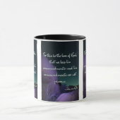 1 John 5:3 KJVバイブルVerse Pic 2-Tone Mug マグカップ (中央)