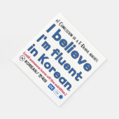 #1 Kドラマ中毒紙プレートの自白 スタンダードランチョンナプキン (角)