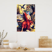 1 Kings 17 God Sends Food to Elijah poster ポスター (キッチン)