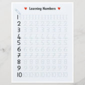 1 Learn To Draw Number 1 to 10 Teacher Home School (正面)