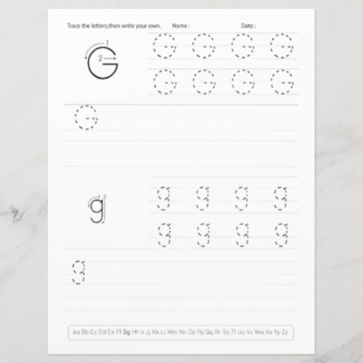 1 Learn To Spell Letter G Teacher Home Schooling (正面)