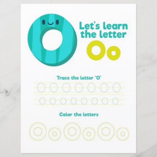 1 Learn To Spell Letter O Teacher Home Schooling (正面)