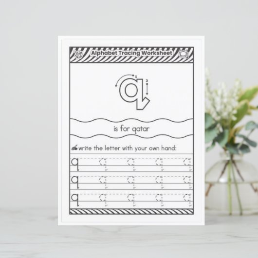 1 Learn To Spell Letter Q Teacher Home Schooling (スタンド正面)