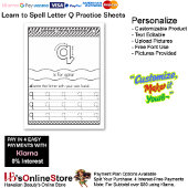 1 Learn To Spell Letter Q Teacher Home Schooling
