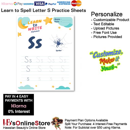 1 Learn To Spell Letter S Teacher Home Schooling