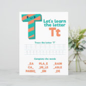 1 Learn To Spell Letter T Teacher Home Schooling (スタンド正面)