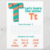 1 Learn To Spell Letter T Teacher Home Schooling (正面)