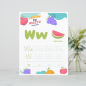 1 Learn To Spell Letter W Teacher Home Schooling (スタンド正面)