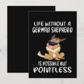 1 Life Without A German Shepherd Is Possible But P 招待状 (正面/裏面)