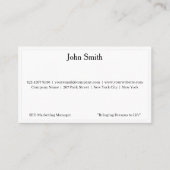 1 Modern White Logo Promote Company Brand Name  名刺 (正面)