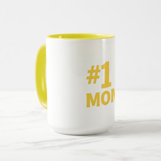 #1 MOM マグカップ (正面左)
