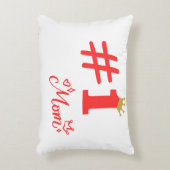 #1 Mom Love Personalized Accent Pillow アクセントクッション (正面(垂直))