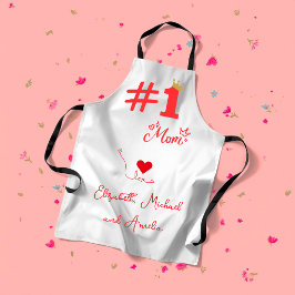 #1 Mom Love Personalized Apron エプロン