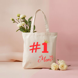 #1 Mom Love Personalized Tote Bag トートバッグ