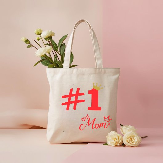 #1 Mom Love Personalized Tote Bag トートバッグ