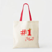 #1 Mom Love Personalized Tote Bag トートバッグ (正面)