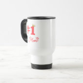 #1 Mom Love Personalized Travel Mug トラベルマグ (正面左)