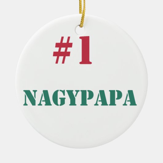 #1 Nagypapa セラミックオーナメント (正面)