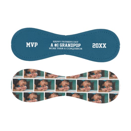 #1 NUMBER 1 GRANDPOP父の日の写真 野球ボール (パネル)