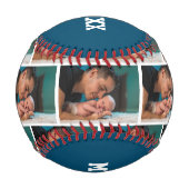 #1 NUMBER 1 GRANDPOP父の日の写真 野球ボール (裏面)