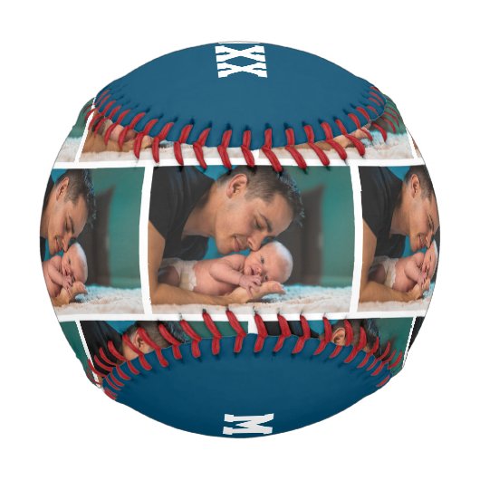 #1 NUMBER 1 GRANDPOP父の日の写真 野球ボール (裏面)