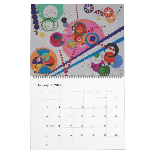 1 PEACE GIANT 24か月カランダル（2011年1月～2012年12月） カレンダー (1月 2027)
