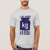 1 perdu 10 retrouve citation poids kilo tシャツ (正面)