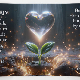 1 Peter 1:22-25 KJV Tract – 純粋なハートと種子 三つ折りカード