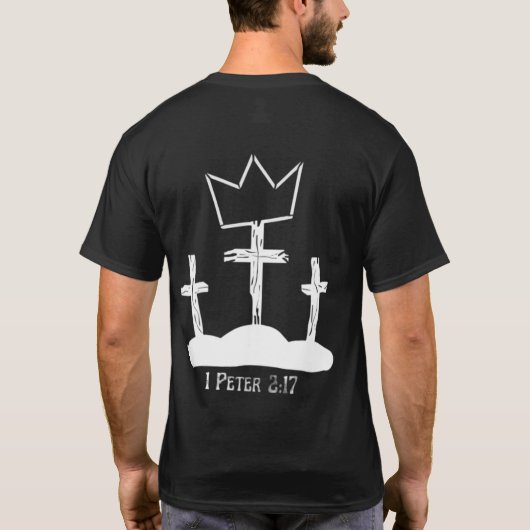 1 Peter 2:17ジムシャツ Tシャツ (裏面)