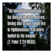 1 Peter 2:24 WEBU ポスター (正面)