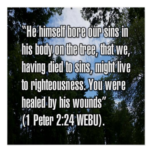 1 Peter 2:24 WEBU ポスター (正面)
