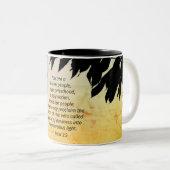 1 Peter 2:9あなたは選ばれた人々、聖書 ツートーンマグカップ (正面右)