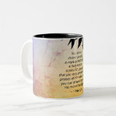 1 Peter 2:9あなたは選ばれた人々、聖書 ツートーンマグカップ (正面左)