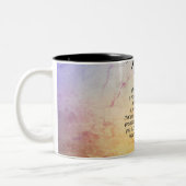 1 Peter 2:9あなたは選ばれた人々、聖書 ツートーンマグカップ (左)