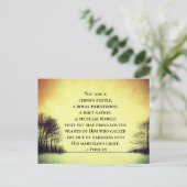 1 Peter 2:9あなたは選ばれた人々、聖書 ポストカード (スタンド正面)