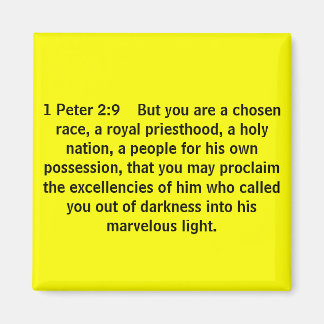 1 Peter 2:9しかし、あなたは選ばれたレース、ロイである… マグネット