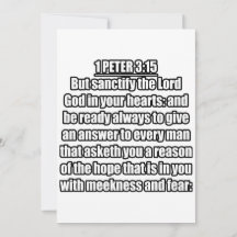1 Peter 3:15 KJV 聖書の詩