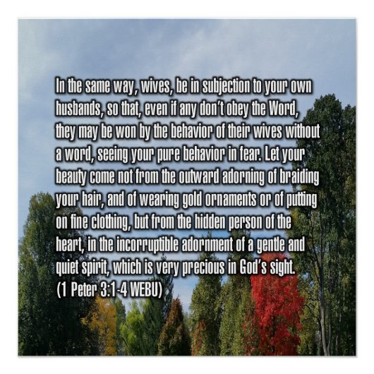 1 Peter 3:1-4 WEBU ポスター (正面)