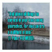 1 Peter 4:8 WEBU ポスター (正面)