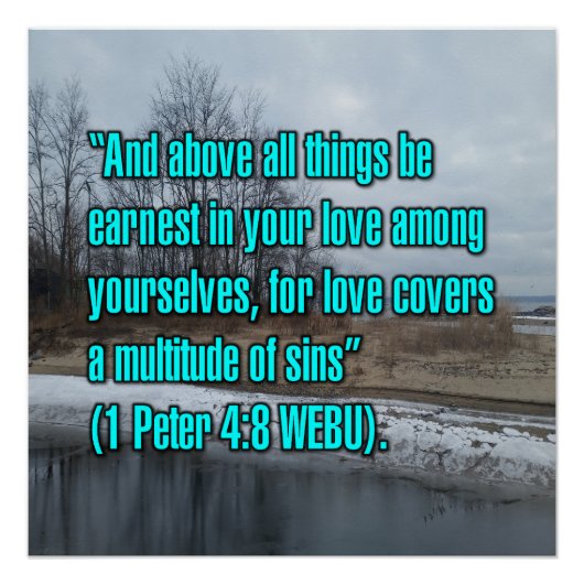 1 Peter 4:8 WEBU ポスター (正面)