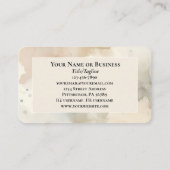 1 Peter 5:7あなたの不安を彼に投げ込む聖書の聖句 名刺 (裏面)