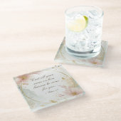 1 Peter 5:7あなたの全てを彼気にの聖句に投げなさい ガラスコースター (アングル)