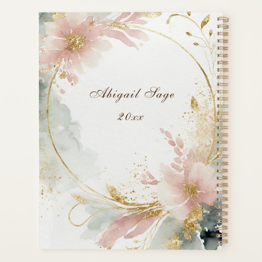 1 Peter 5:7あなたの全てを彼気にの聖句に投げなさい プランナー手帳 (裏面)