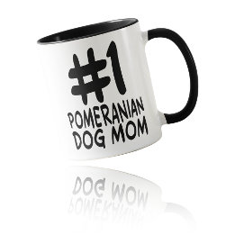 #1 Pomeranian Dog Mom - World's Best Fur Mom マグカップ