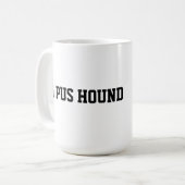 #1 Pusの猟犬のマグ コーヒーマグカップ (正面左)
