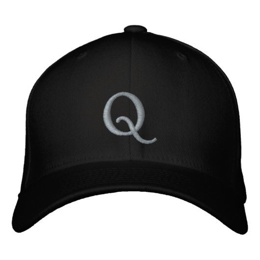# 1 "Q" by: Opal01 刺繍入りキャップ (正面)