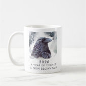 1. Raven 2026 Year of Change Powerful Intention コーヒーマグカップ (左)