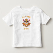 1-Rex Birthday Shirt – Custom Name Gift トドラーTシャツ (正面)