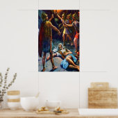 1 Samuel 24 David Spares Saulのライフポスター ポスター (キッチン)